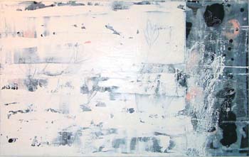 Witte gedachte Olieverf 100cm-160cm 2004  verkocht